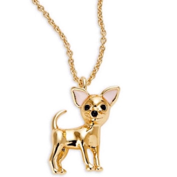 kate spade Jewelry - Kate Spade Haute Stuff Chihuahua Long Necklace